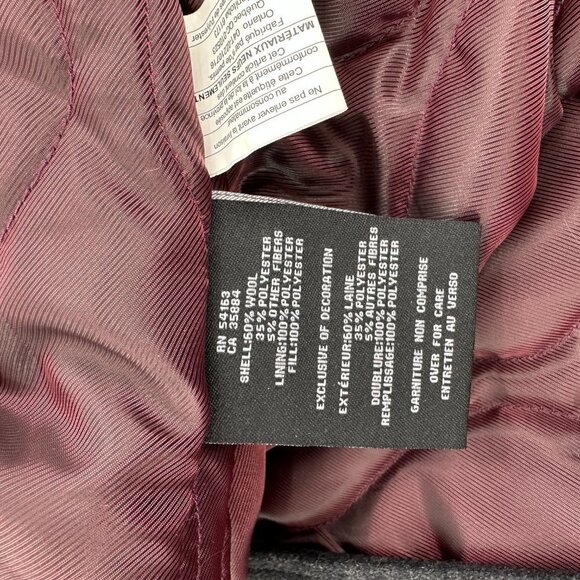 Cole Haan Mens Charcoal Gray Melton Wool Lined Trucker Medium Outdoor Jacket - Picture 9 of 11